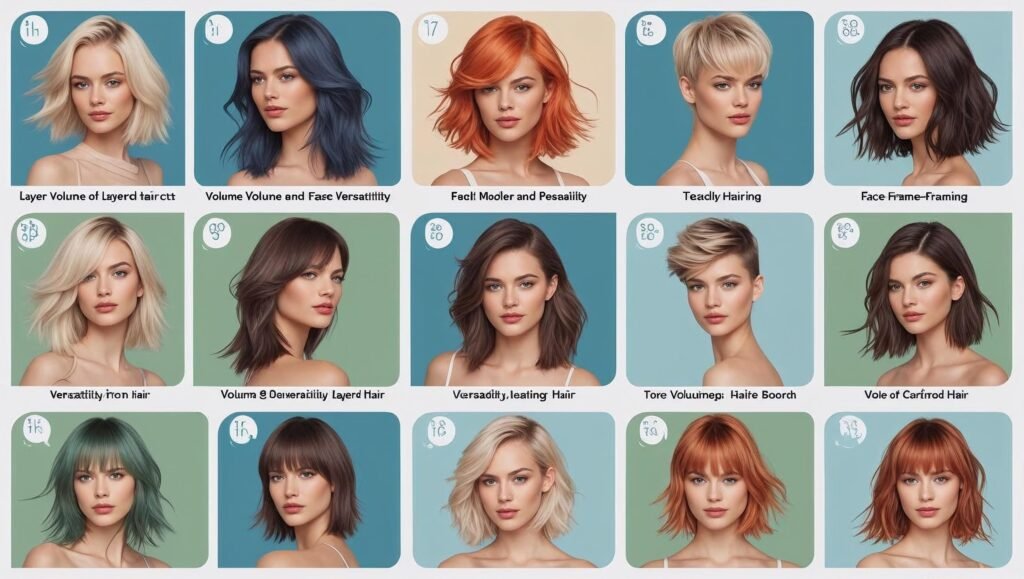layered haircuts for women