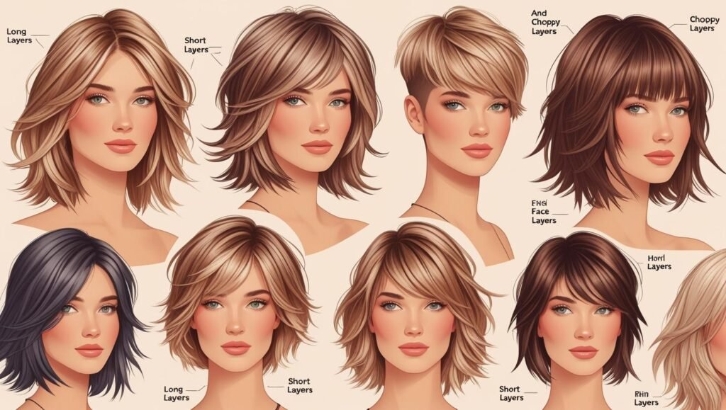 layered haircuts for women